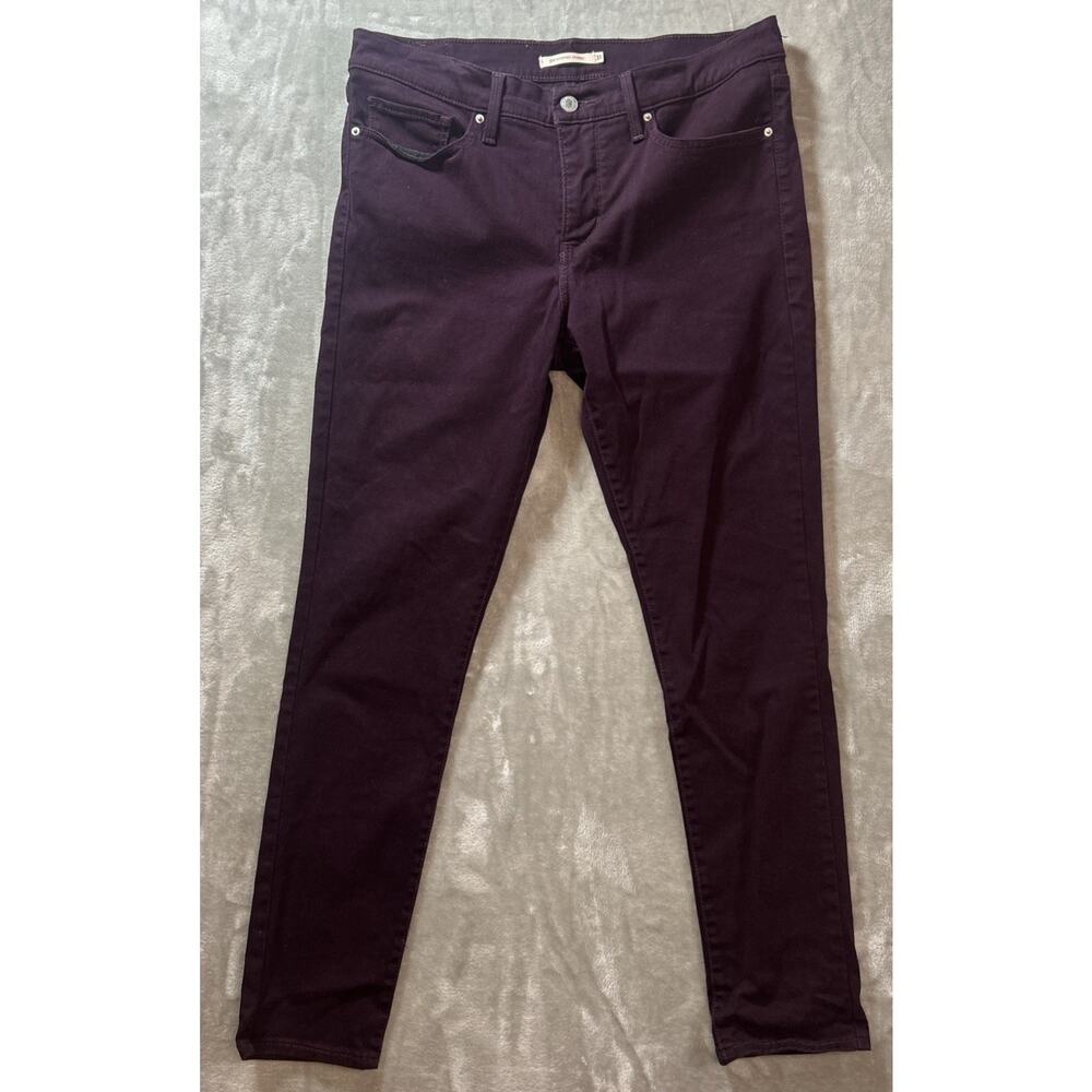 Levis 311 Jeans Womens 31 Plum Purple Shaping Skinny Preppy City Casual Colorful